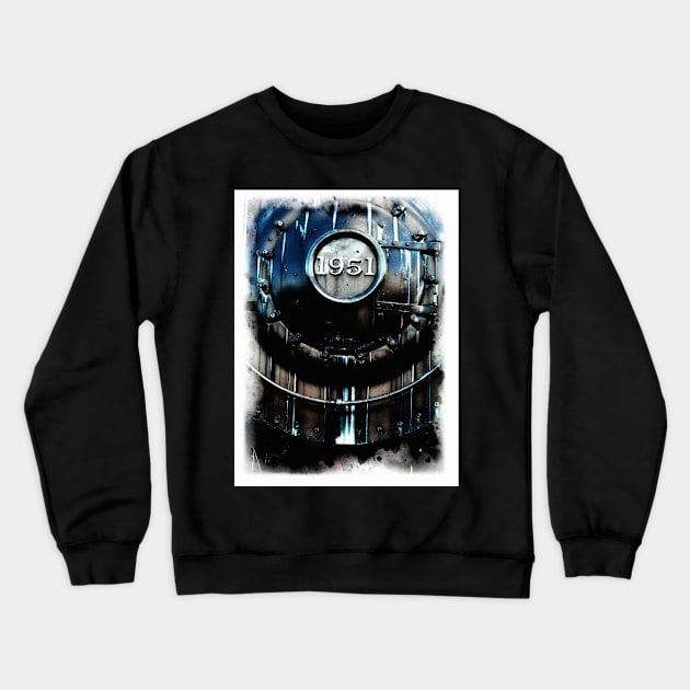 Locomotive 1951 Crewneck Sweatshirt by JonHerrera